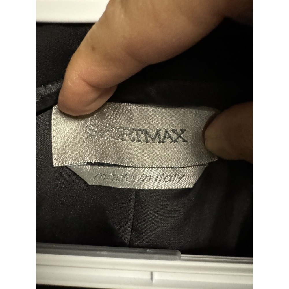SportMax Mara Weekend Minimalist‎ Gray Tweed Wool Suit Blazer Small - Picture 2 of 9